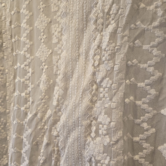 Rebecca Taylor Silk Chiffon Embroidered Top Size 6 - Picture 9 of 9